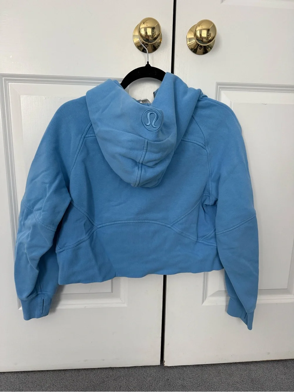 Lululemon women’s cropped scuba full zip